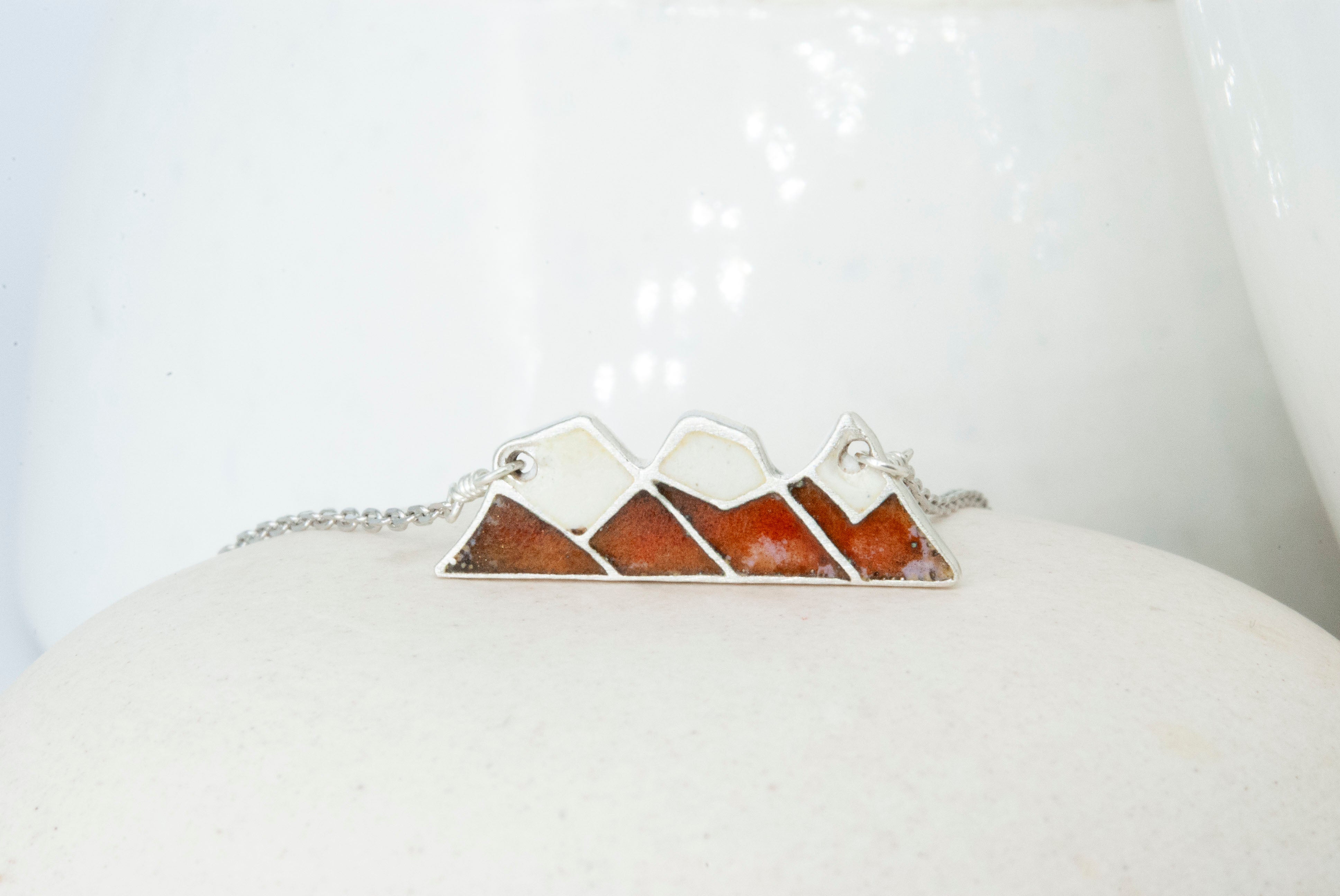 Three Sisters Mountain Necklace - Harvest Moon