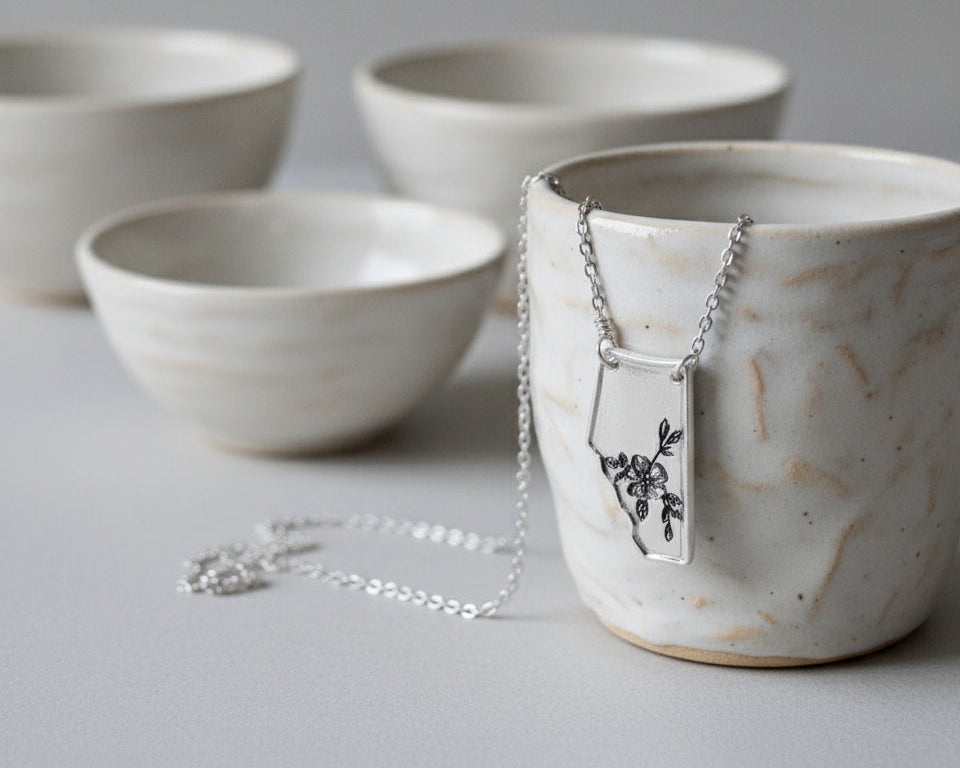 Alberta Wild Rose Necklace