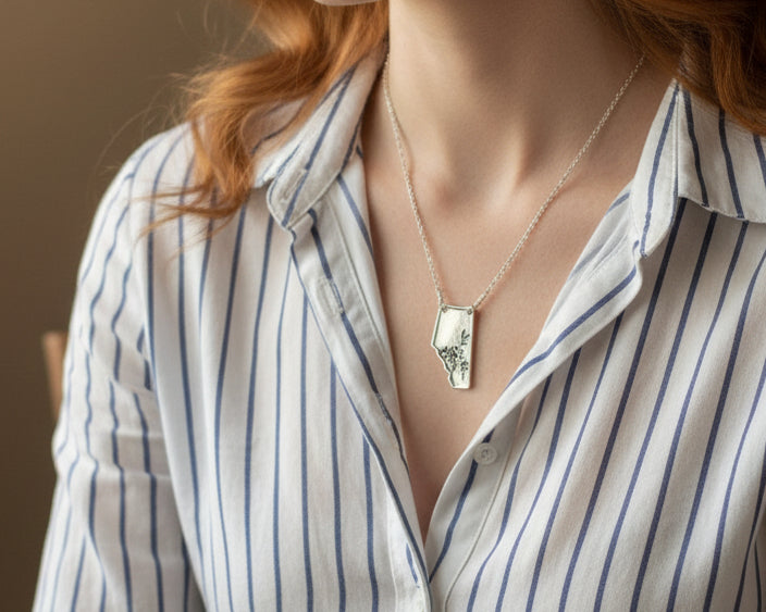 Alberta Wild Rose Necklace