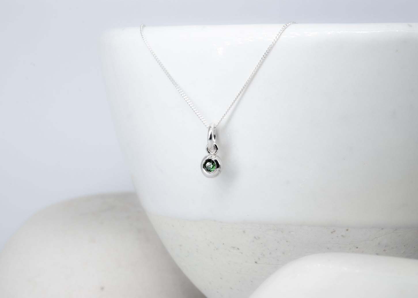 Emerald River Gem Necklace - May