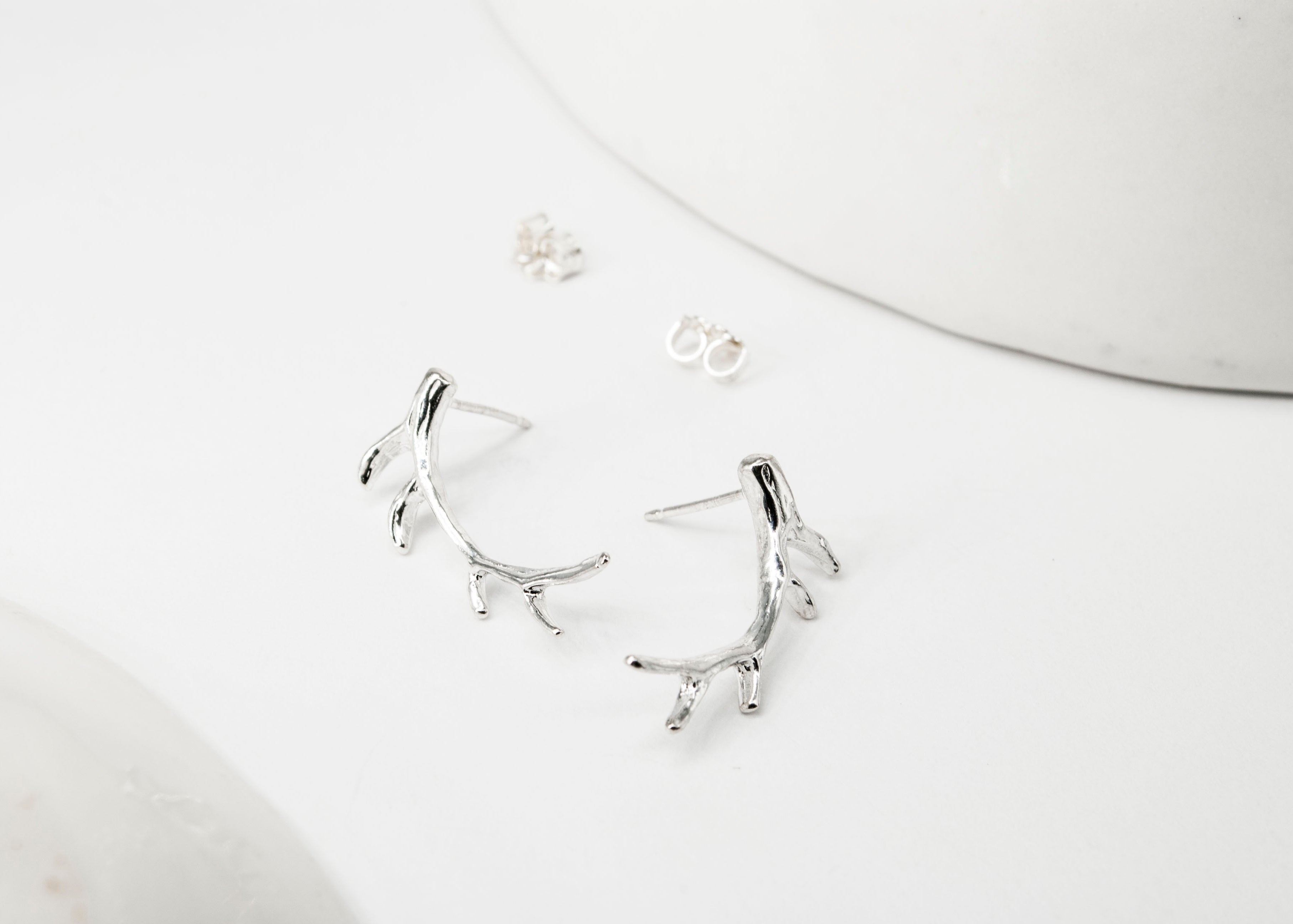 Elk Antler Studs