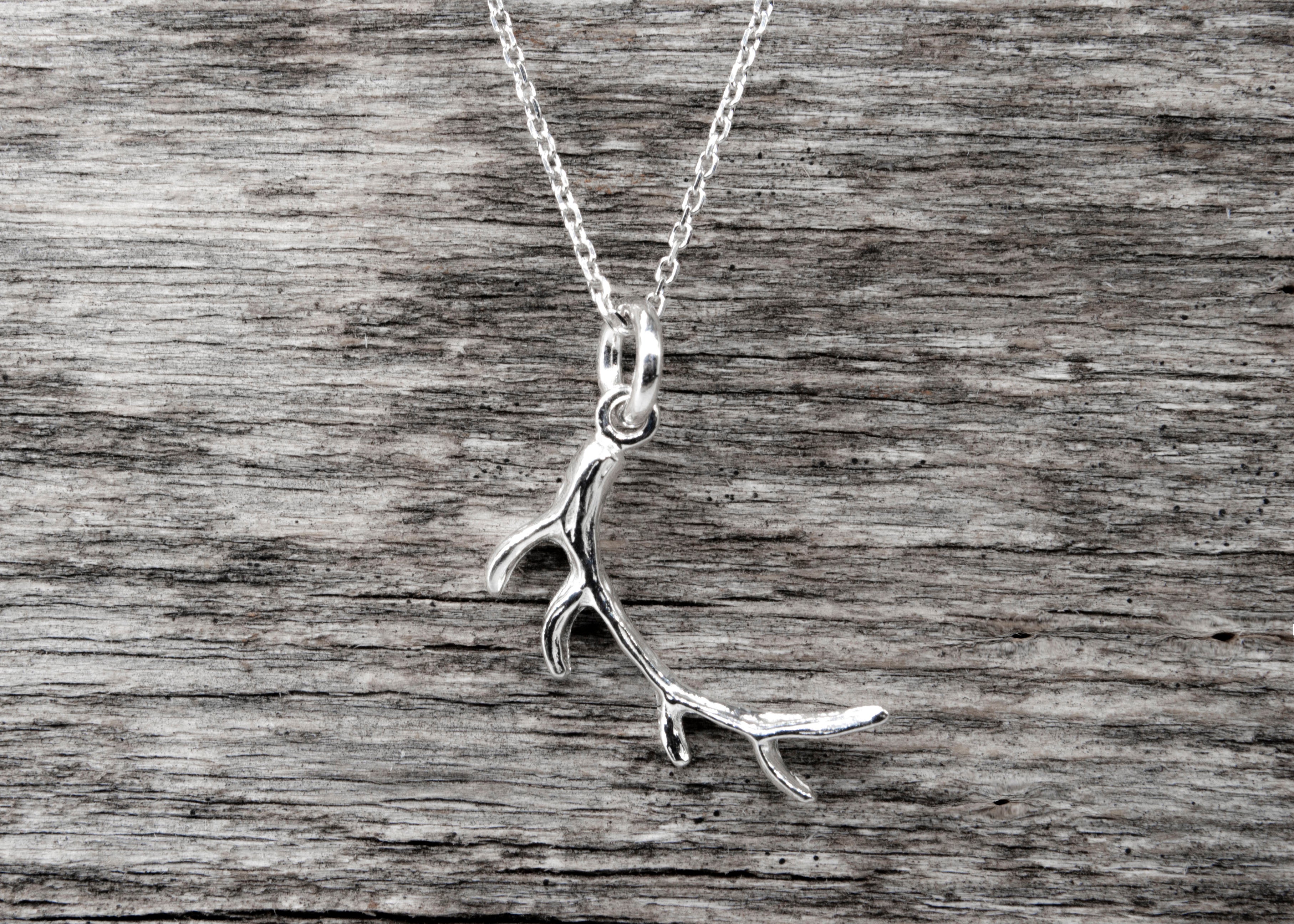 Mini Elk Antler Necklace