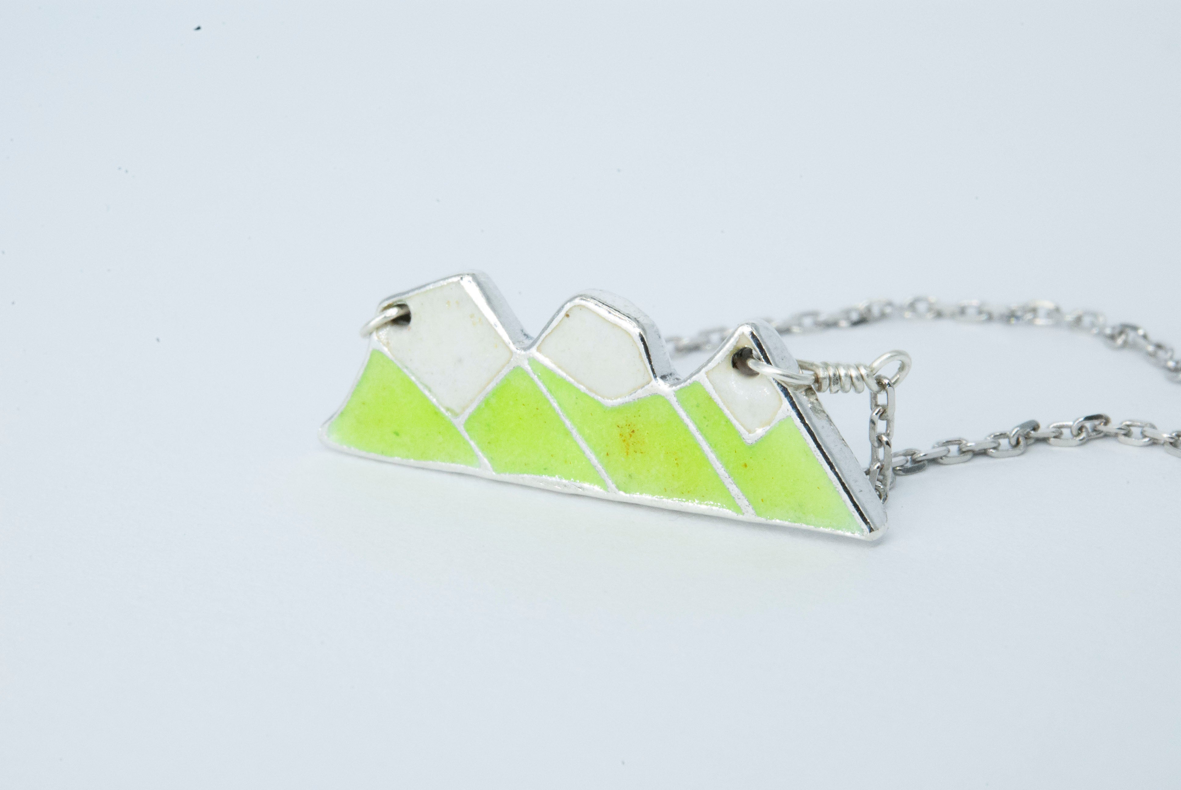 Three Sisters Mountain Necklace - Viper Green