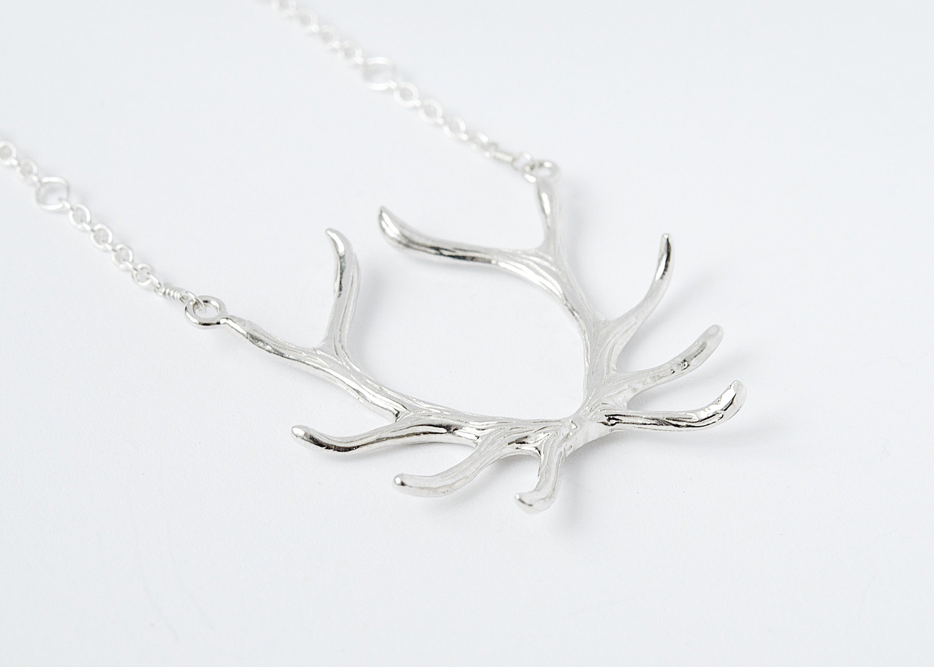 Double Elk Antler Necklace