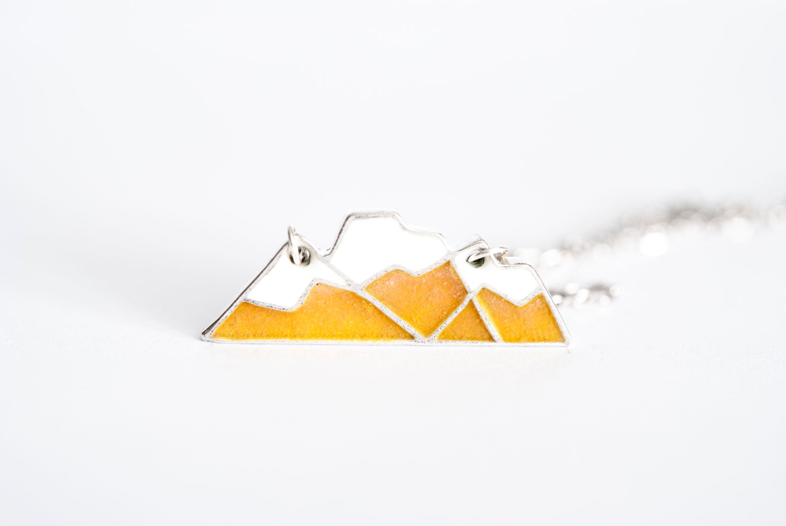 Three Sisters Fernie Mountain Necklace - Curry Yellow