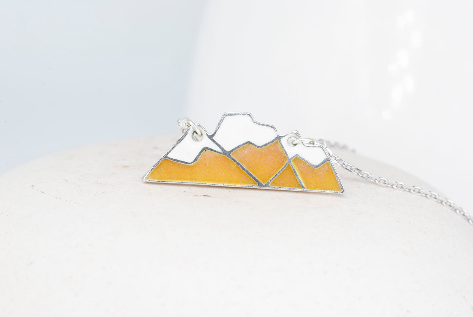 Three Sisters Fernie Mountain Necklace - Curry Yellow