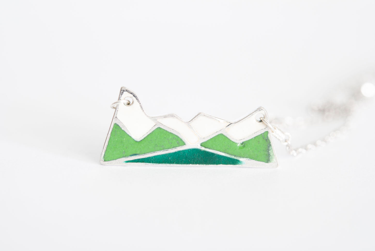 Lake Louise Mountain Necklace - Cliff Green