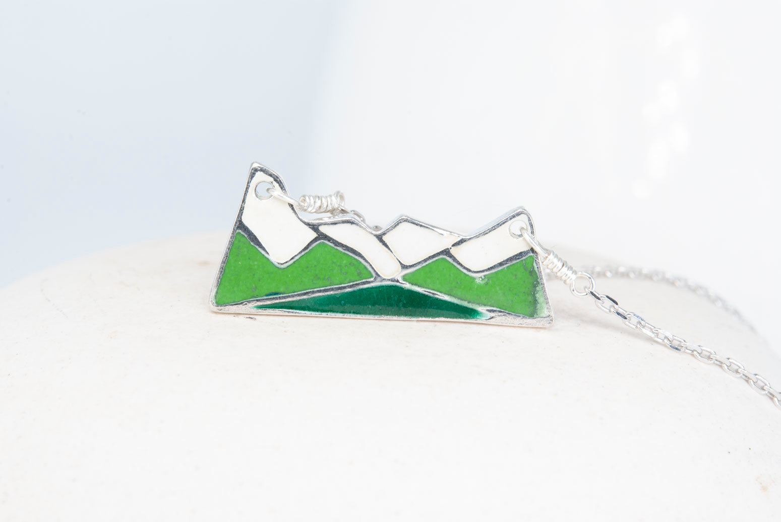 Lake Louise Mountain Necklace - Cliff Green