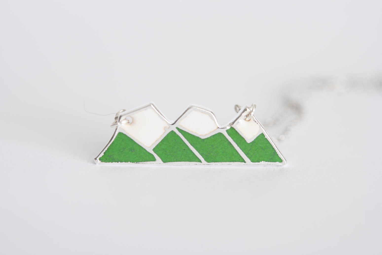 Three Sisters Mountain Necklace - Cliff Green