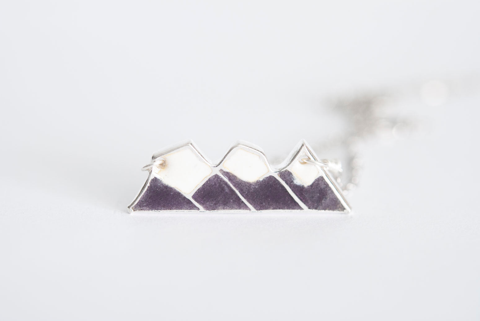 Three Sisters Mountain Necklace - Violet Touch