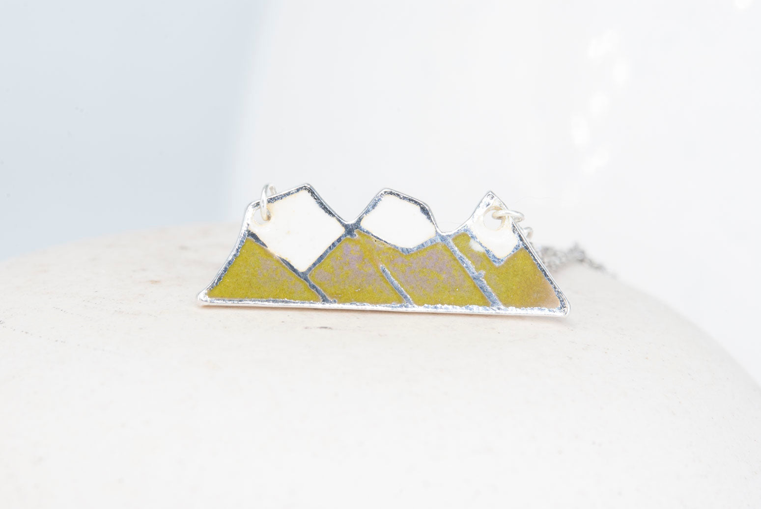Three Sisters Mountain Necklace - Futura Yellow
