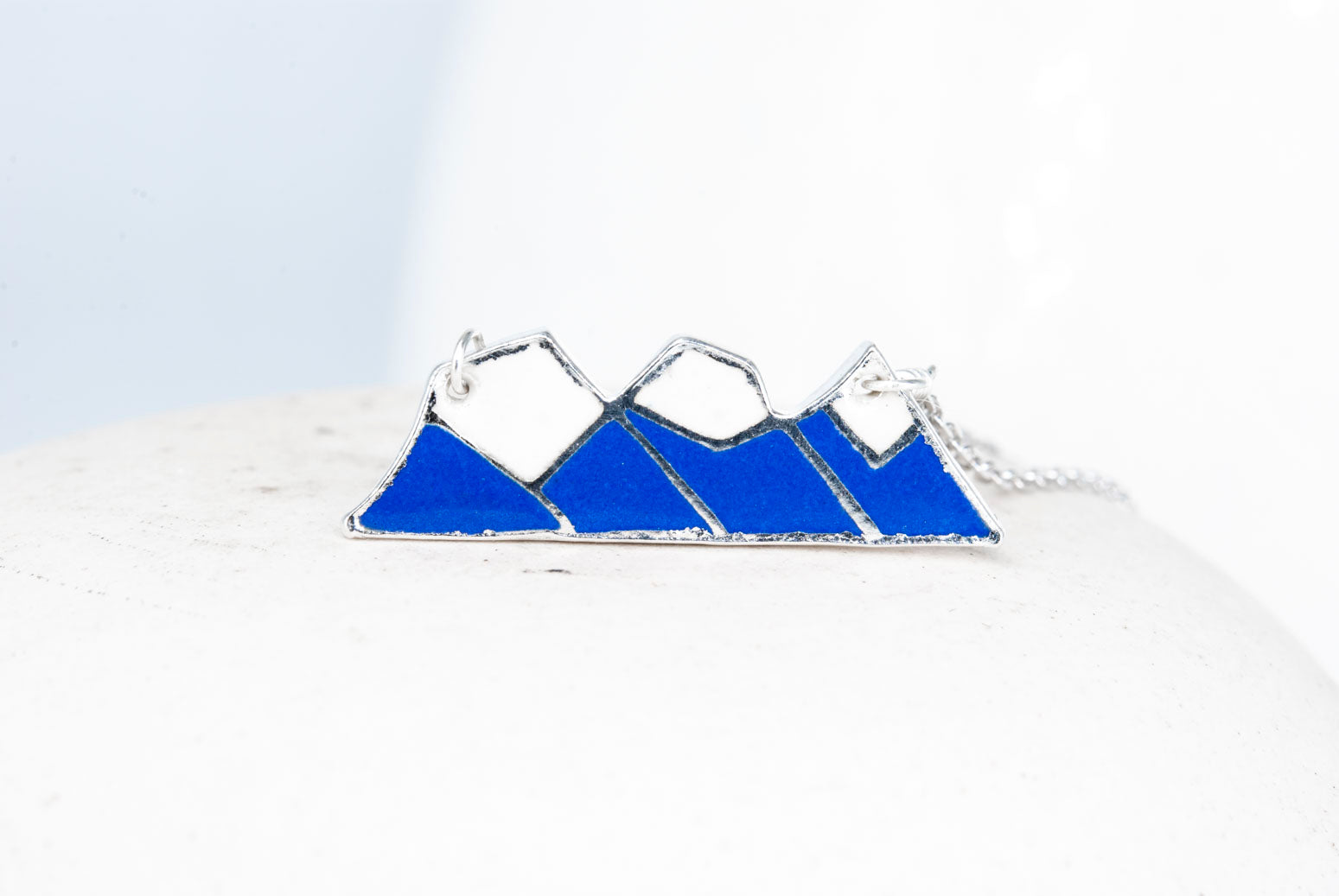 Three Sisters Mountain Necklace - Jazz Blue