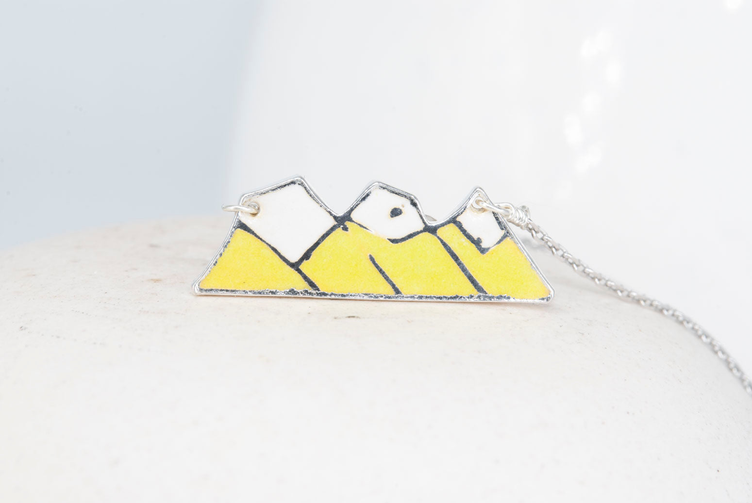 Three Sisters Mountain Necklace - Pomelo Yellow