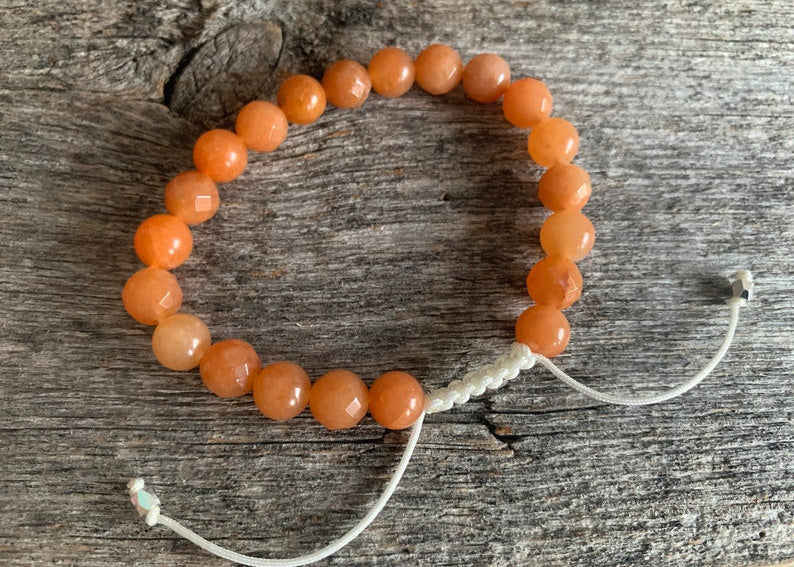 Orange Carnelian Stone Bracelet