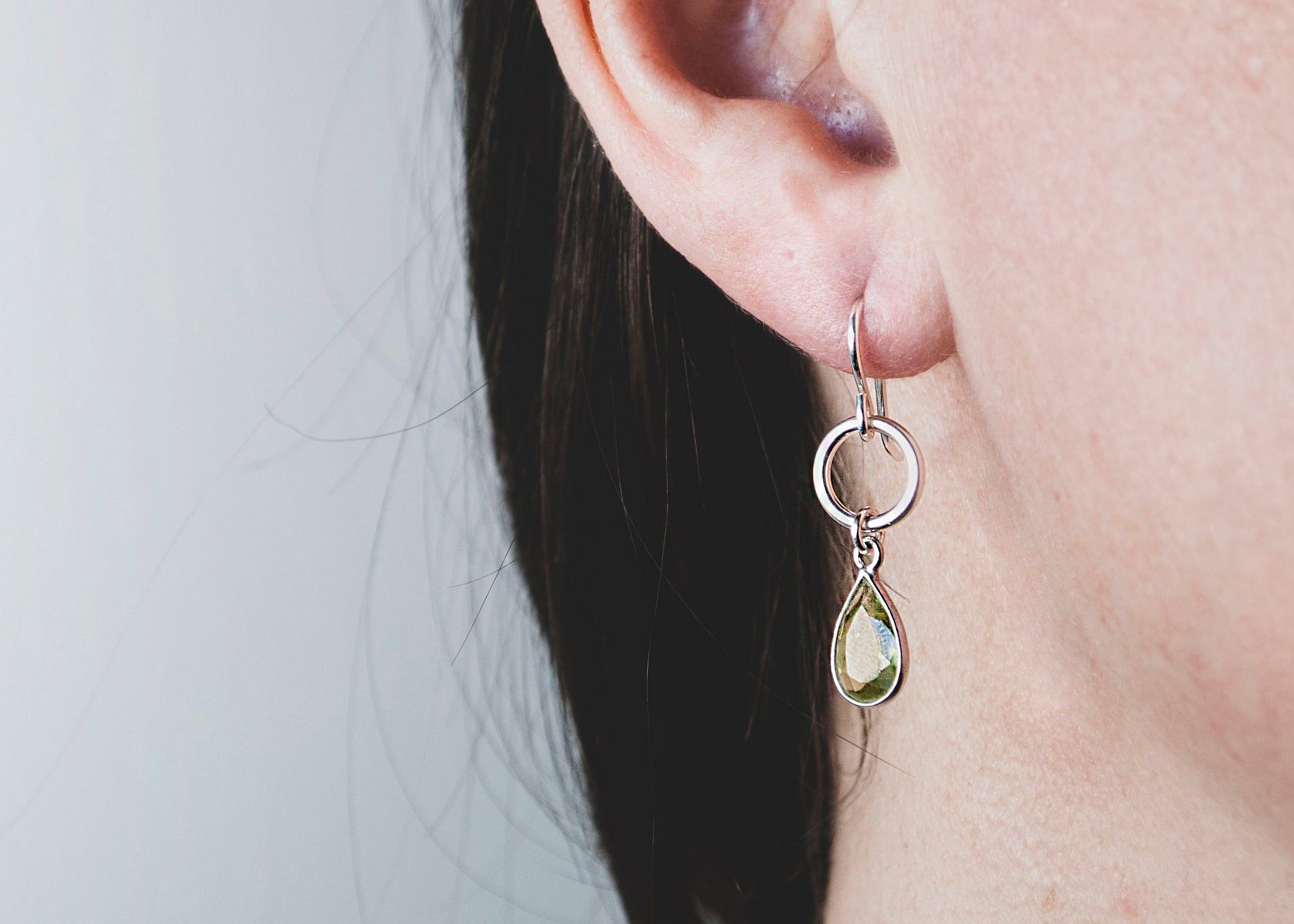 Peridot Stone Earrings