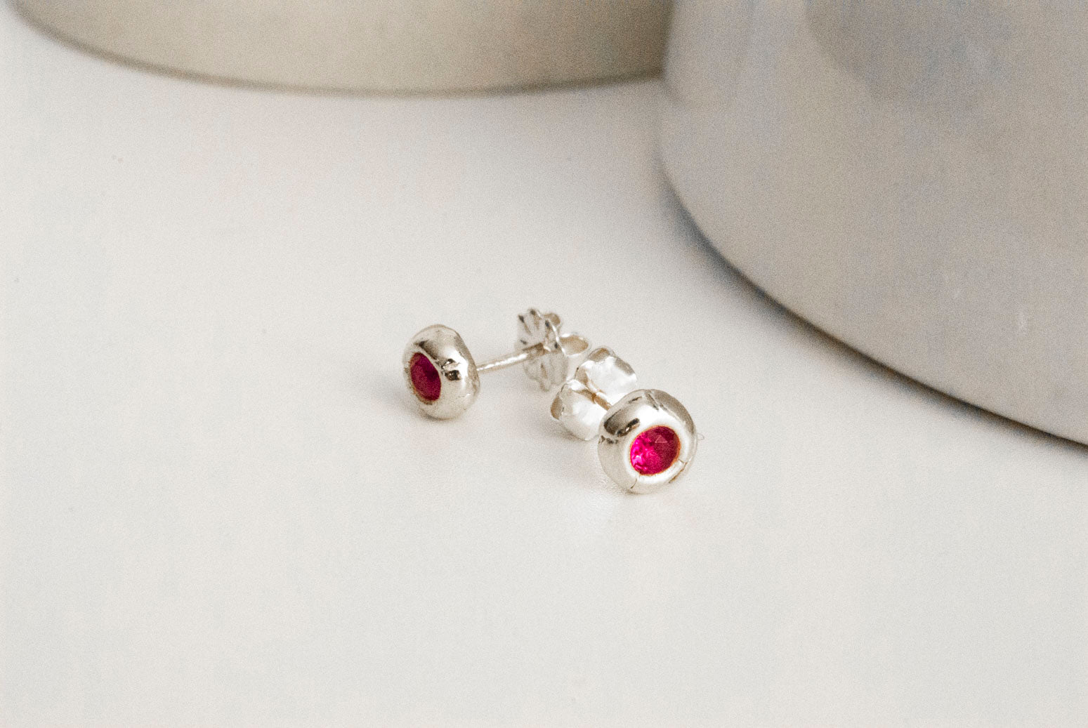 Ruby River Gem Studs (July)