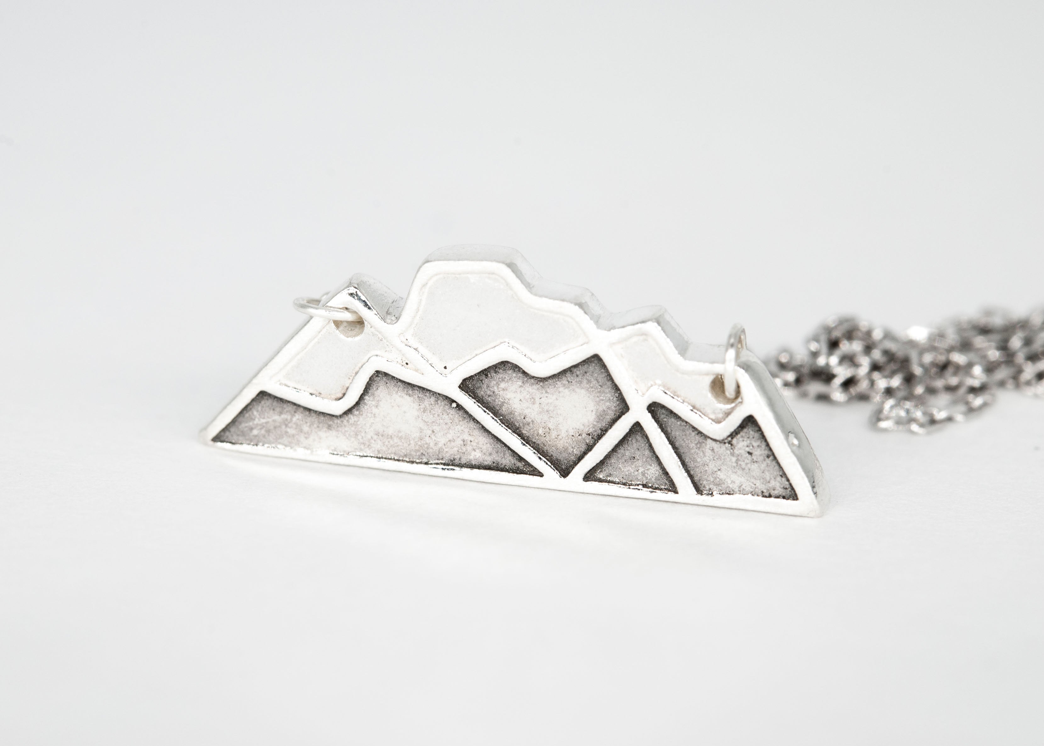 Buy Silver Mens Mountain Necklace, Wanderlust Hiking Adventure Necklace,  Travel Gifts, Mens Pendant Necklace, Handmade Nature Jewelry Online in  India - Etsy